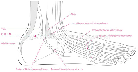 Kunlun Acupuncture Point